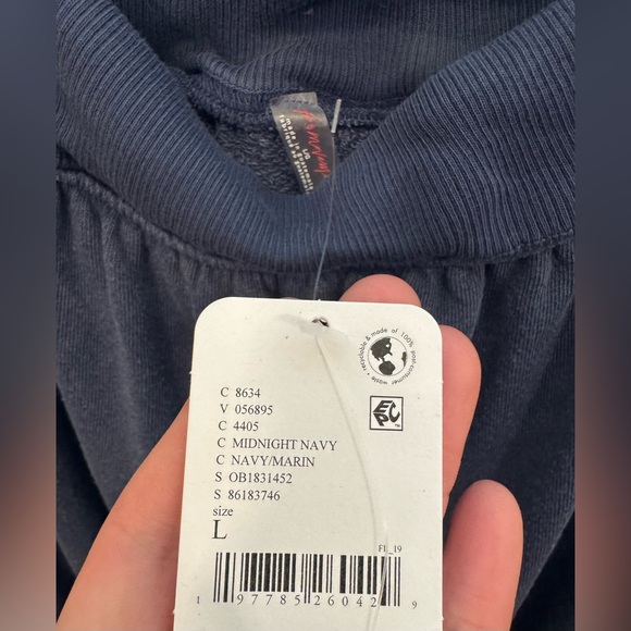 NWT Free People FP Movement One To Beat Onesie - midnight navy blue - large - Picture 9 of 9